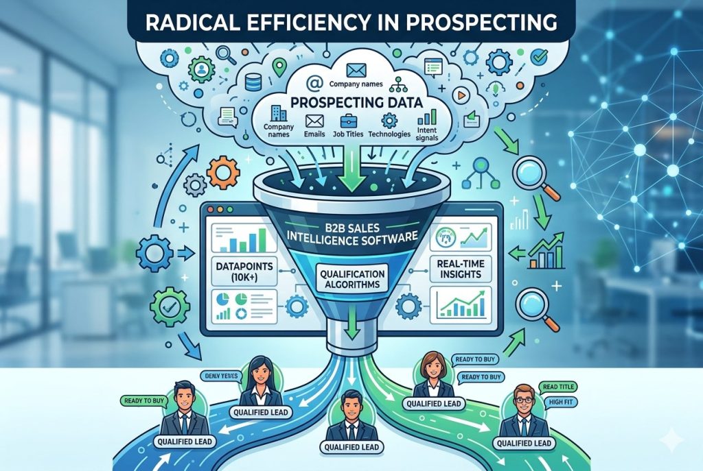 Radical efficiency in prospecting
